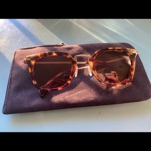 AUTHENTIC Celine Square Tortoise Shell Sunglasses